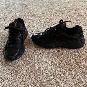 Men’s Black Prada Sneakers Size 6 Worn Once!